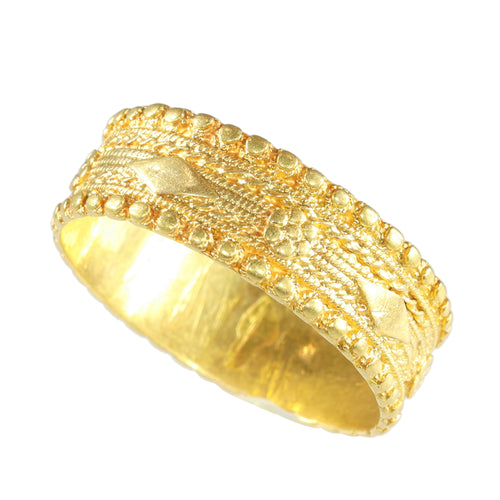 Bague 62 Alliance baroque en or jaune 18K, vers 1700 58 Facettes 24121-0313