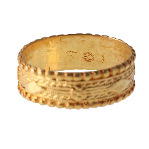 Bague 62 Alliance baroque en or jaune 18K, vers 1700 58 Facettes 24121-0313