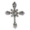 Pendentif Croix en argent rococo des années 1750 : l'art de la joaillerie 58 Facettes 24121-0345