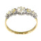 Bague 61 Bague victorienne vers 1840 en or jaune 18K et argent, diamants 58 Facettes 24137-0127