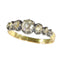 Bague 61 Bague victorienne vers 1840 en or jaune 18K et argent, diamants 58 Facettes 24137-0127
