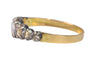 Bague 61 Bague victorienne vers 1840 en or jaune 18K et argent, diamants 58 Facettes 24137-0127