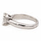 Bague 52 Bague solitaire en or blanc 18 carats avec diamant taille brillant 58 Facettes 2414341CN