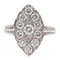 Bague 58 Bague marquise en or blanc 18 carats et diamants 58 Facettes 2414551CN