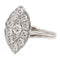 Bague 58 Bague marquise en or blanc 18 carats et diamants 58 Facettes 2414551CN