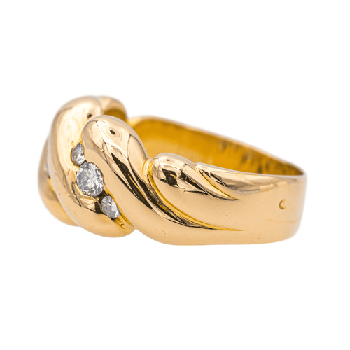 Bague 56 Bague Bandeau Or jaune Diamant 58 Facettes 2414556CN