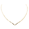 Collier Collier en or jaune 18 carats avec diamants et saphirs 58 Facettes 2414557CN