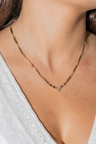 Collier Collier Or jaune Diamant, Saphir 58 Facettes 2414557CN