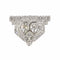 Boucles d'oreilles Clip Art déco vintage en platine et diamants 58 Facettes 24170-0331