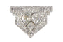 Boucles d'oreilles Clip Art déco vintage en platine et diamants 58 Facettes 24170-0331