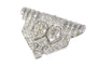 Boucles d'oreilles Clip Art déco vintage en platine et diamants 58 Facettes 24170-0331