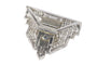 Boucles d'oreilles Clip Art déco vintage en platine et diamants 58 Facettes 24170-0331