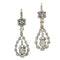Boucles d'oreilles Boucles d'oreilles pendantes victoriennes en or jaune 18K et diamants 58 Facettes 24240-0376