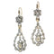 Boucles d'oreilles Boucles d'oreilles pendantes victoriennes en or jaune 18K et diamants 58 Facettes 24240-0376