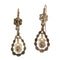 Boucles d'oreilles Boucles d'oreilles pendantes victoriennes en or jaune 18K et diamants 58 Facettes 24240-0376