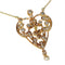 Pendentif Pendentif victorien en or rouge 18K avec diamants fancy et perle 58 Facettes 24263-0291