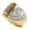 Bague 54 Bague vintage années 1950 en or 18K, platine et diamants 58 Facettes 24275-0277