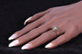 Bague 59 Bague cluster de diamants ancienne en or jaune 18K, vers 1600 58 Facettes 24278-0234