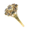 Bague 59 Bague cluster de diamants ancienne en or jaune 18K, vers 1600 58 Facettes 24278-0234