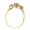 Bague 59 Bague cluster de diamants ancienne en or jaune 18K, vers 1600 58 Facettes 24278-0234