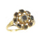 Bague 59 Bague cluster de diamants ancienne en or jaune 18K, vers 1600 58 Facettes 24278-0234