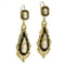 Boucles d'oreilles Boucles d’oreilles camées victoriennes pendantes en or jaune 18K 58 Facettes 24278-0417