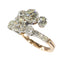 Bague 55 Bague Toi et Moi victorienne en or rose 18K et platine, diamants 2,57 ct 58 Facettes 24320-0163