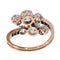 Bague 55 Bague Toi et Moi victorienne en or rose 18K et platine, diamants 2,57 ct 58 Facettes 24320-0163