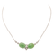 Collier Collier Or blanc Jade jadéite, Diamant 58 Facettes 2432041CN