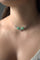 Collier Collier Or blanc Jade jadéite, Diamant 58 Facettes 2432041CN