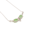 Collier Collier Or blanc Jade jadéite, Diamant 58 Facettes 2432041CN
