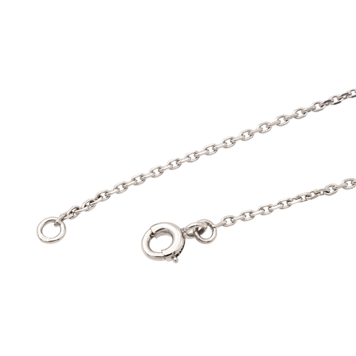 Collier Collier en or blanc 18 carats avec jades jadéite et diamants 58 Facettes 2432041CN