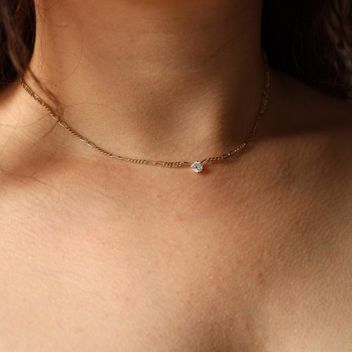 Collier Collier Or jaune Diamant 58 Facettes 2432046CN