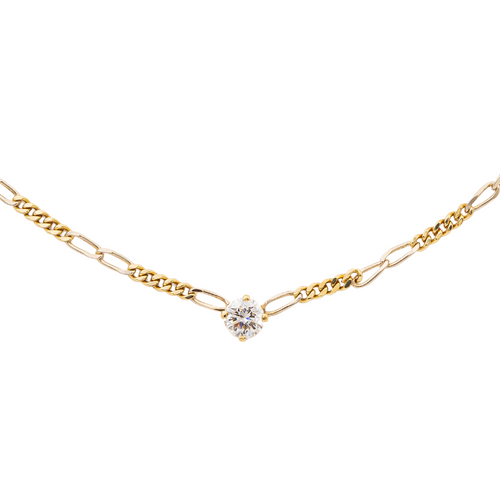 Collier Collier Or jaune Diamant 58 Facettes 2432046CN