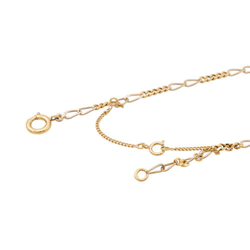 Collier Collier - Maille figaro en or jaune 18 carats et diamant 58 Facettes 2432046CN