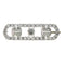 Broche Broche barrette vintage années 1950 en platine et diamants 4,92 ct 58 Facettes 24338-0164