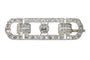 Broche Broche barrette vintage années 1950 en platine et diamants 4,92 ct 58 Facettes 24338-0164
