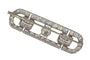 Broche Broche barrette vintage années 1950 en platine et diamants 4,92 ct 58 Facettes 24338-0164