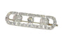 Broche Broche barrette vintage années 1950 en platine et diamants 4,92 ct 58 Facettes 24338-0164