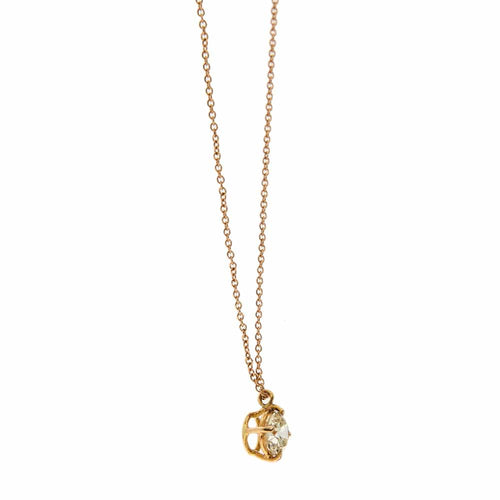 Collier Collier solitaire - Pendentif en or jaune 18 carats et diamant 0,73 ct 58 Facettes 24366