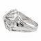 Bague 57 Bague rétro en platine 950 pavée de diamants taille ancienne 58 Facettes 2472910CN