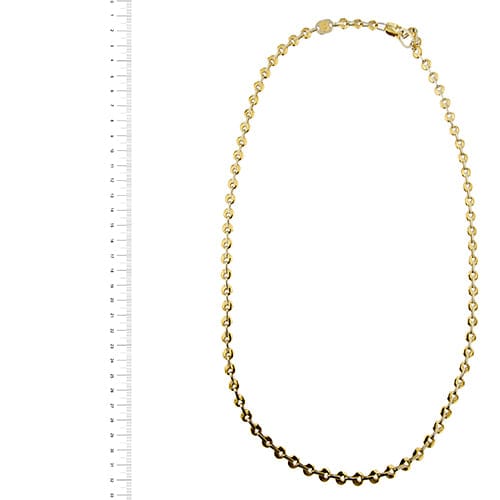 Collier Sauro - Collier maille brevetée en or jaune et or blanc 18 ct 58 Facettes 24774