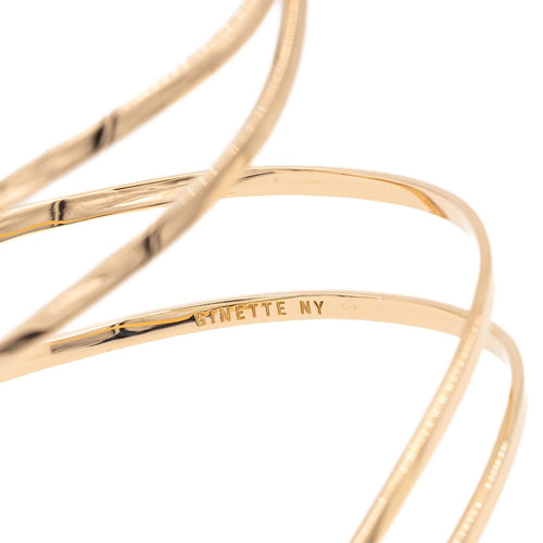 Bracelet Ginette NY Bracelet Jonc Wise Cuff Or rose 58 Facettes 2485251CN