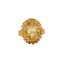 Bague 56 Bague Citrine Facettée Or Jaune 58 Facettes DV0375-1