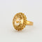 Bague 56 Bague Citrine Facettée Or Jaune 58 Facettes DV0375-1