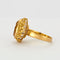 Bague 56 Bague Citrine Facettée Or Jaune 58 Facettes DV0375-1