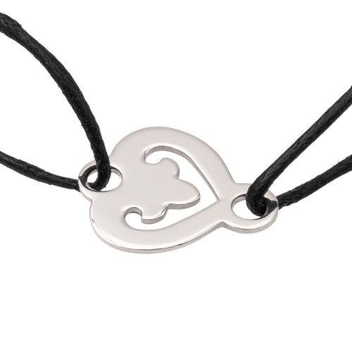 Bracelet O.J. Perrin Bracelet Coeur légendes Or blanc 58 Facettes 2487268CN