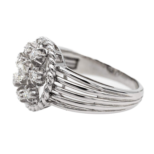 Bague 55.5 Bague Marguerite Platine Diamant 58 Facettes 2490560CN