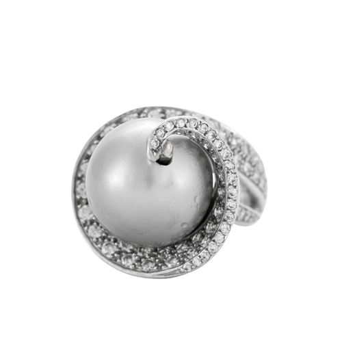 Bague 50 Bague Cocktail Perles de culture et Diamants 58 Facettes DV0416-1