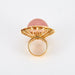 Bague 56 Bague Cocktail Quartz rose Saphirs de couleur 58 Facettes DV0187-1